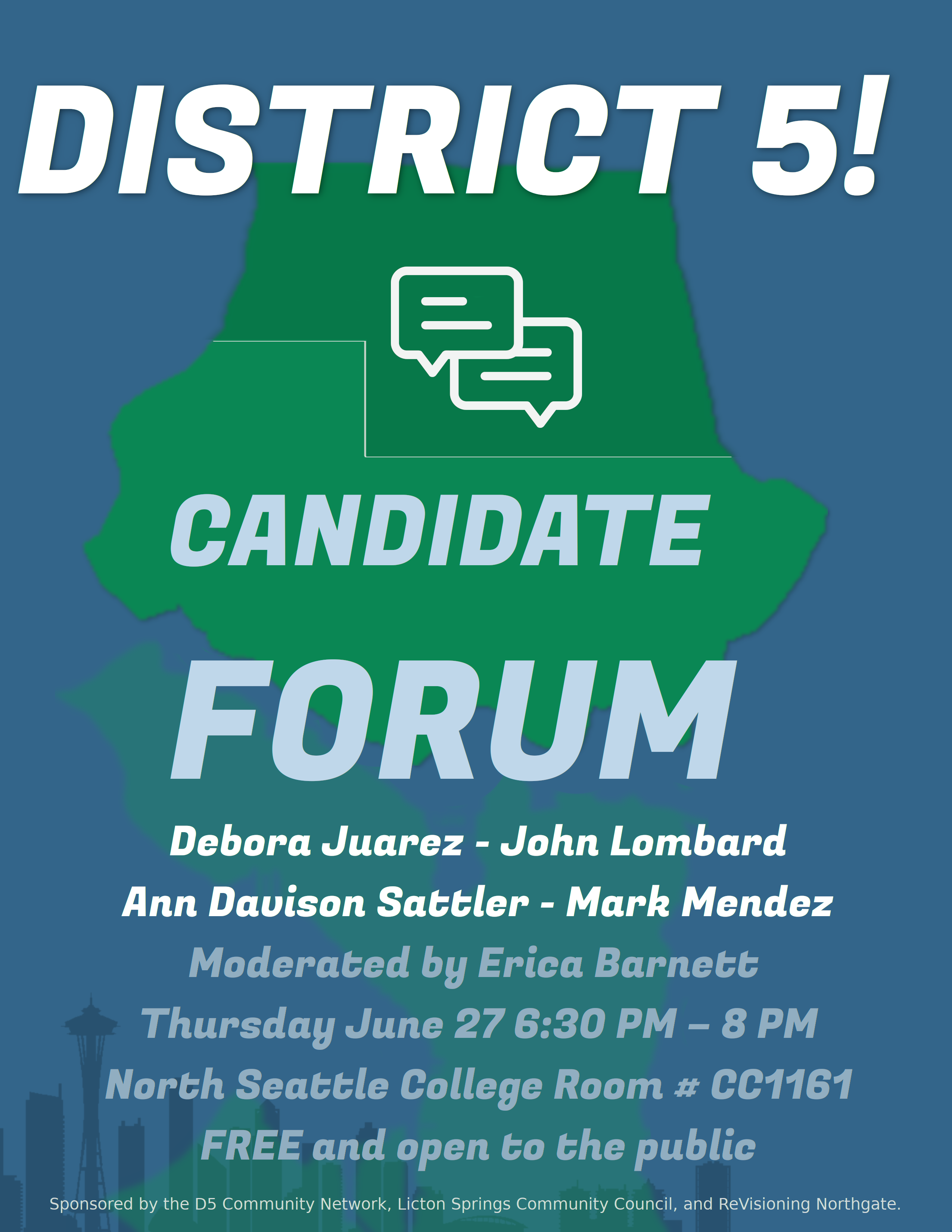 D5 Seattle City Council Candidate Forum!