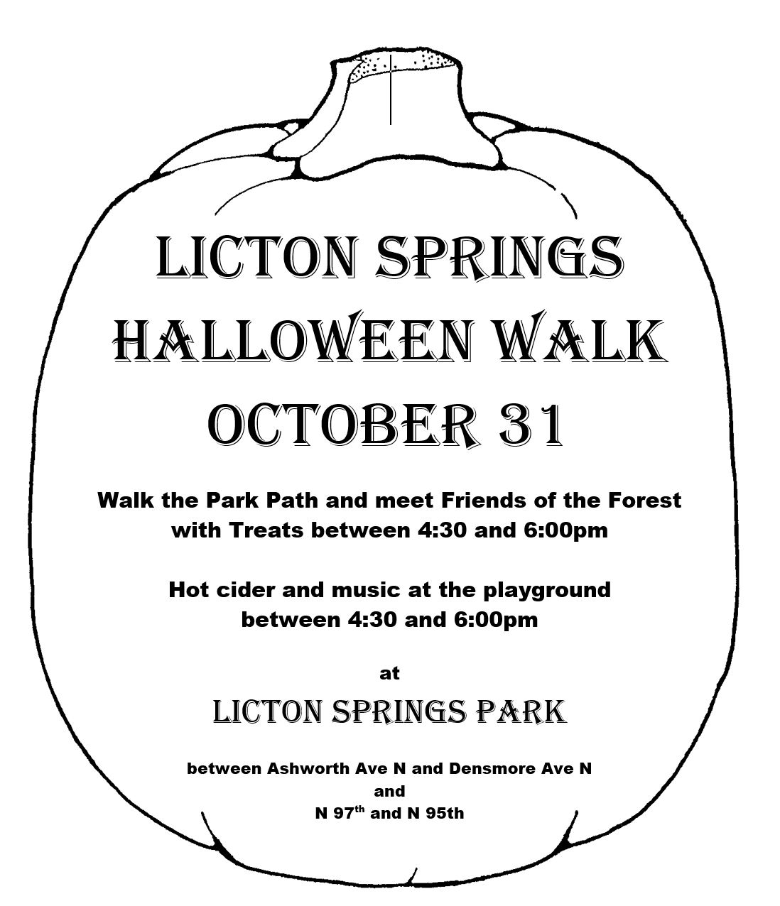 Licton Springs Halloween Walk
